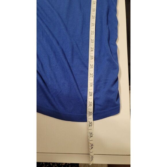 Sugar & Spice New w/ Tags Blue Top w/ Sheer Back Panel - Large - Picture 6 of 9